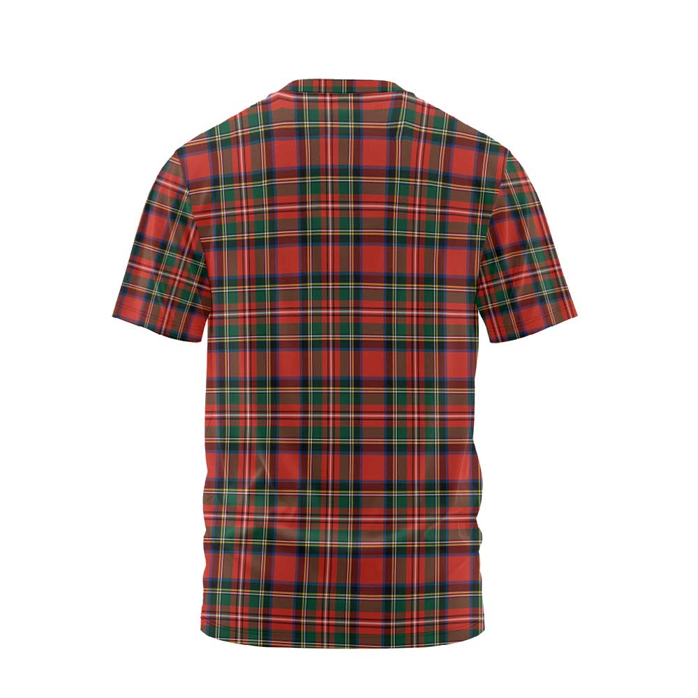 Clan Monypenny Tartan Men T Shirt Crest And Plaid Basic Style