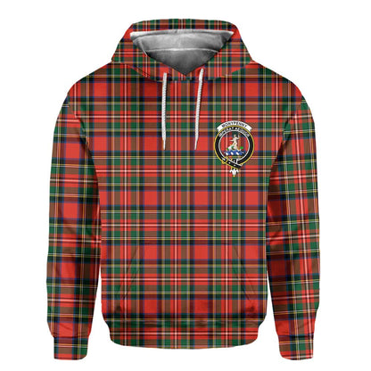 Clan Monypenny Tartan Women Hoodie Crest And Plaid Basic Style