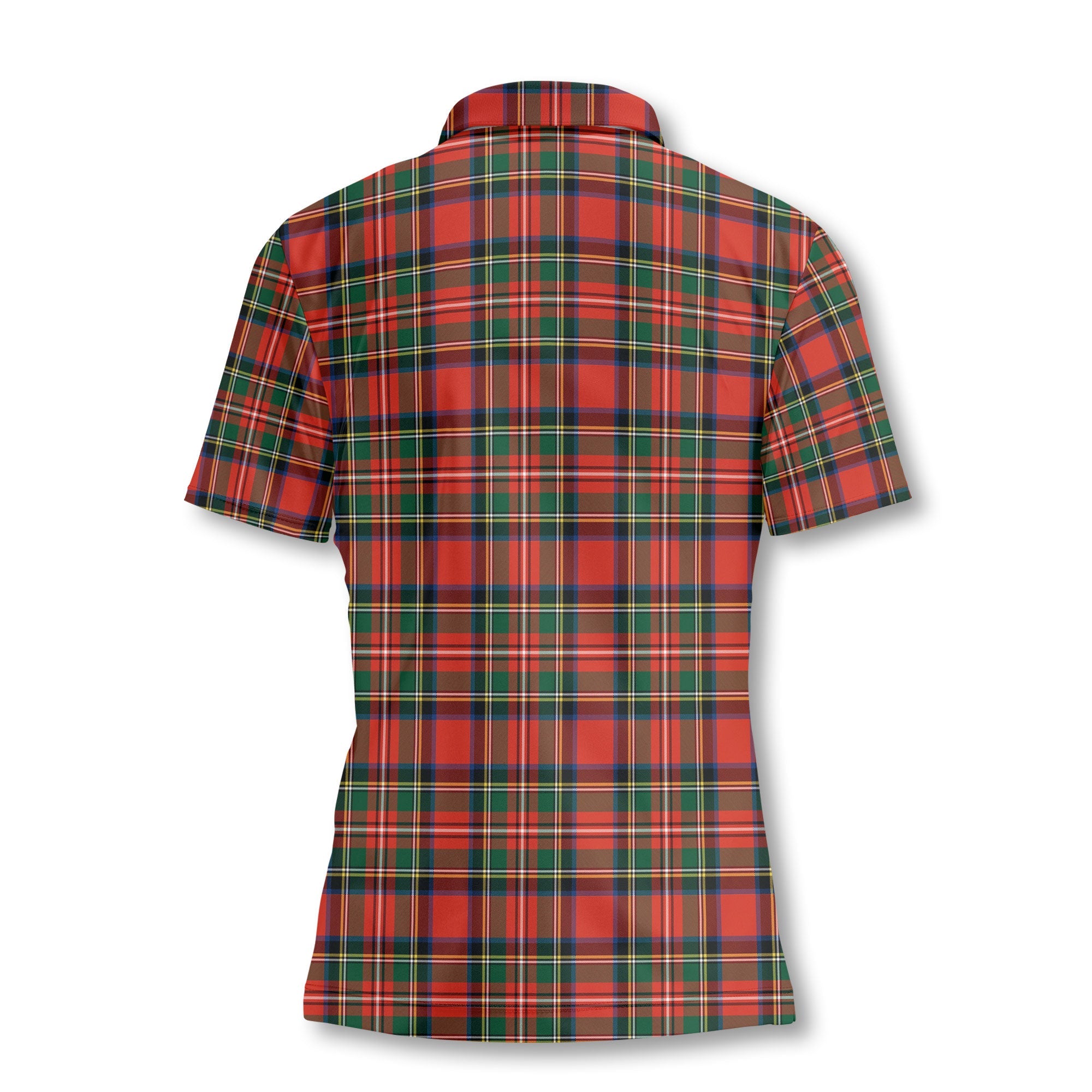 Clan Monypenny Tartan Women Polo Shirt Crest And Plaid Basic Style