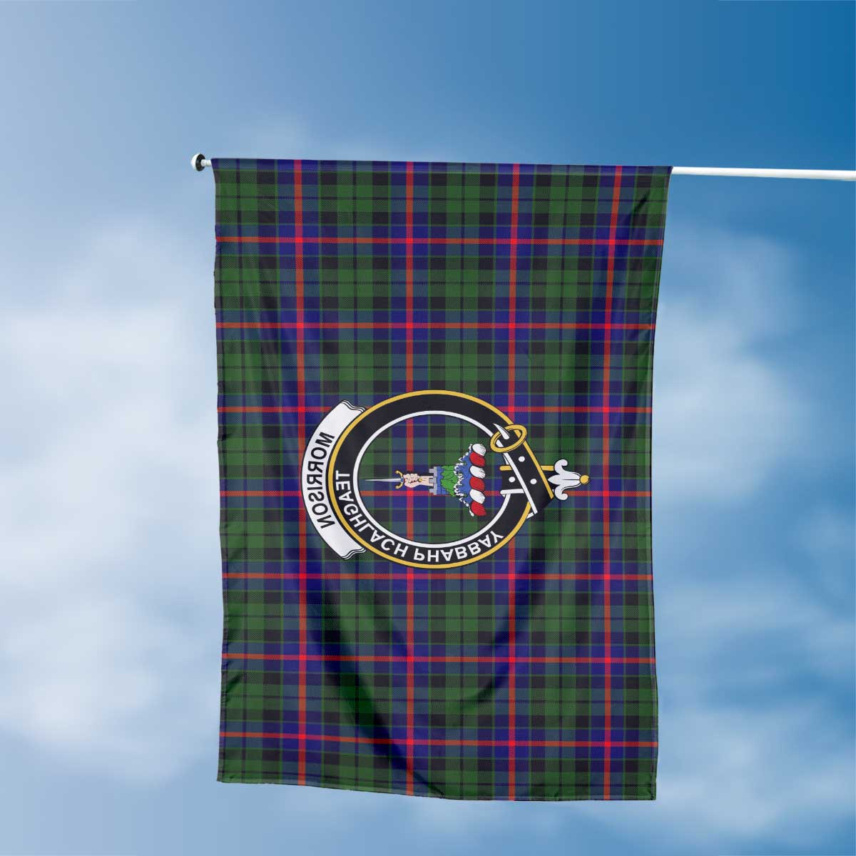 Clan Morrison Tartan Flag 1 Crest And Plaid Basic Style Tartan House Flag Crest And Plaid Basic Style