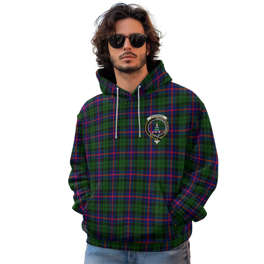 Clan Morrison Tartan Men Hoodie Crest And Plaid Basic Style