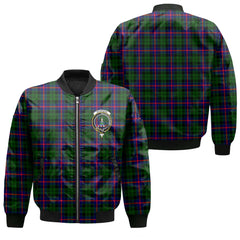 Clan Morrison Tartan Women Bomber Jacket Crest And Plaid Basic Style