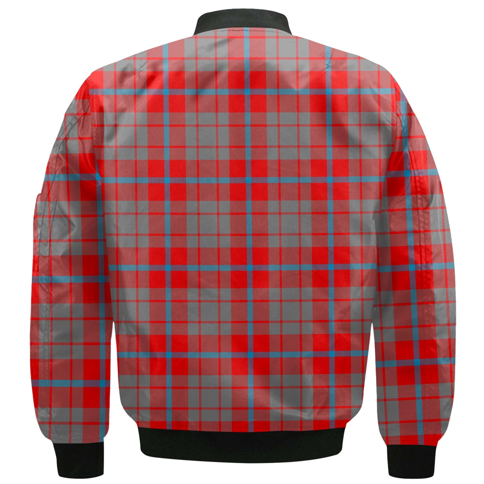 Clan Moubray Tartan Men Bomber Jacket Crest And Plaid Basic Style