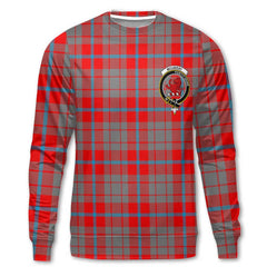 Clan Moubray Tartan Men Sweatshirt Crest And Plaid Basic Style