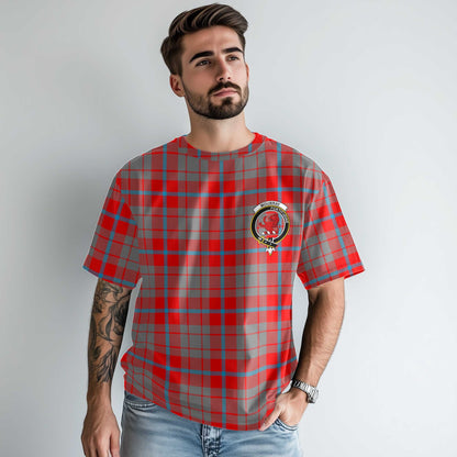 Clan Moubray Tartan Men T Shirt Crest And Plaid Basic Style