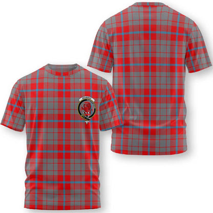 Clan Moubray Tartan Men T Shirt Crest And Plaid Basic Style