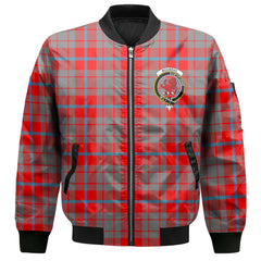 Clan Moubray Tartan Women Bomber Jacket Crest And Plaid Basic Style