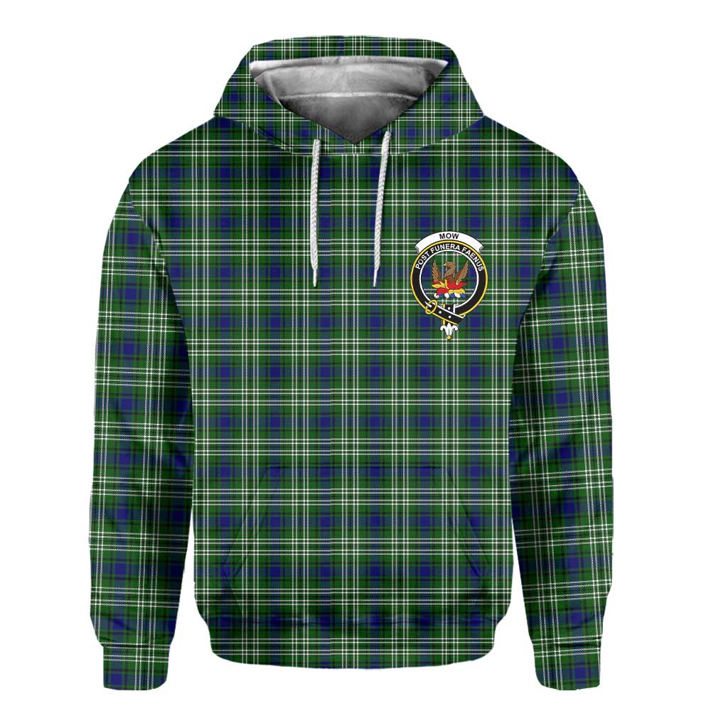 Clan Mow Tartan Women Hoodie Crest And Plaid Basic Style