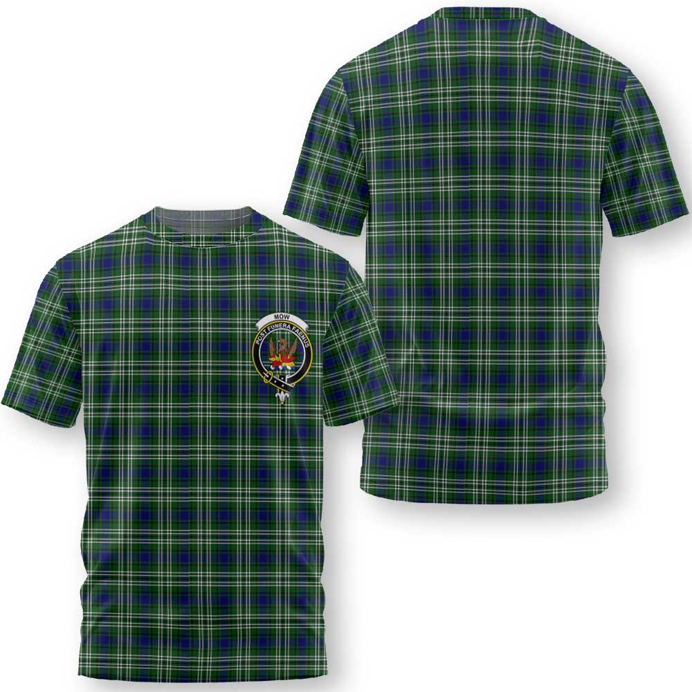 Clan Mow Tartan Women T Shirt Crest And Plaid Basic Style