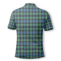 Clan Mowat Tartan Golf Men Polo Shirt Crest And Plaid Basic Style