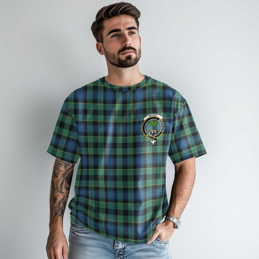 Clan Mowat Tartan Men T Shirt Crest And Plaid Basic Style