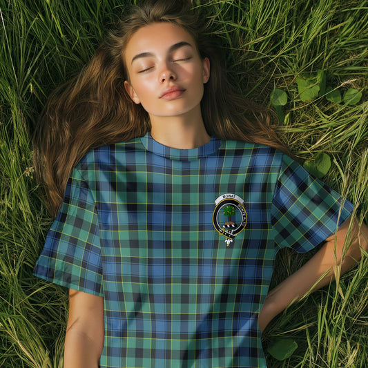 Clan Mowat Tartan Women T Shirt Crest And Plaid Basic Style