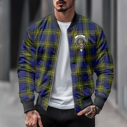 Clan Muir Tartan Men Bomber Jacket Crest And Plaid Basic Style