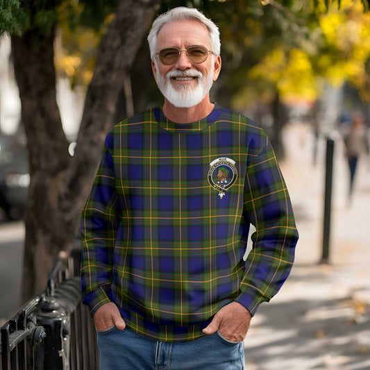 Clan Muir Tartan Men Sweatshirt Crest And Plaid Basic Style