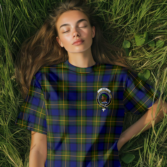 Clan Muir Tartan Women T Shirt Crest And Plaid Basic Style