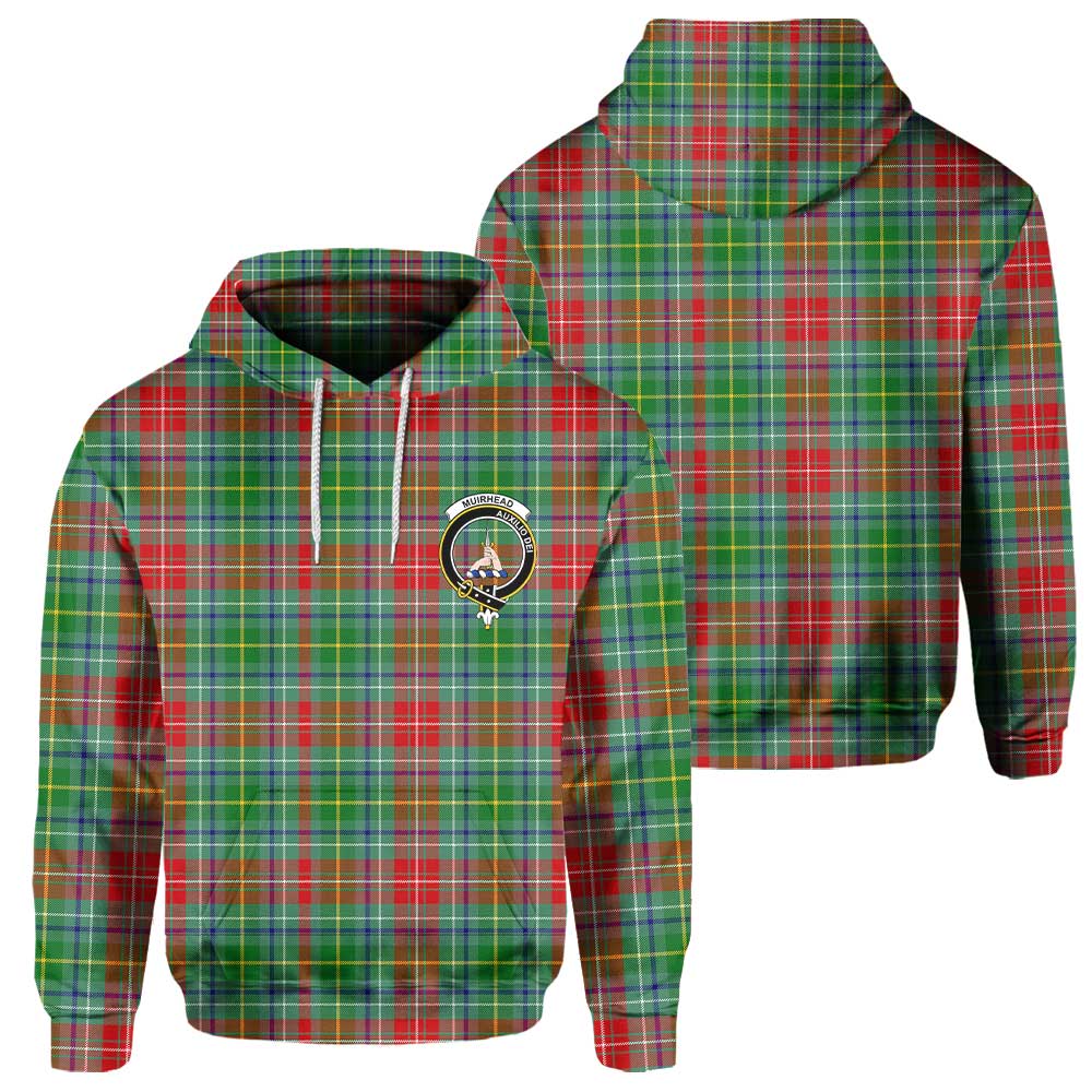 Clan Muirhead Tartan Men Hoodie Crest And Plaid Basic Style