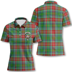 Clan Muirhead Tartan Women Polo Shirt Crest And Plaid Basic Style