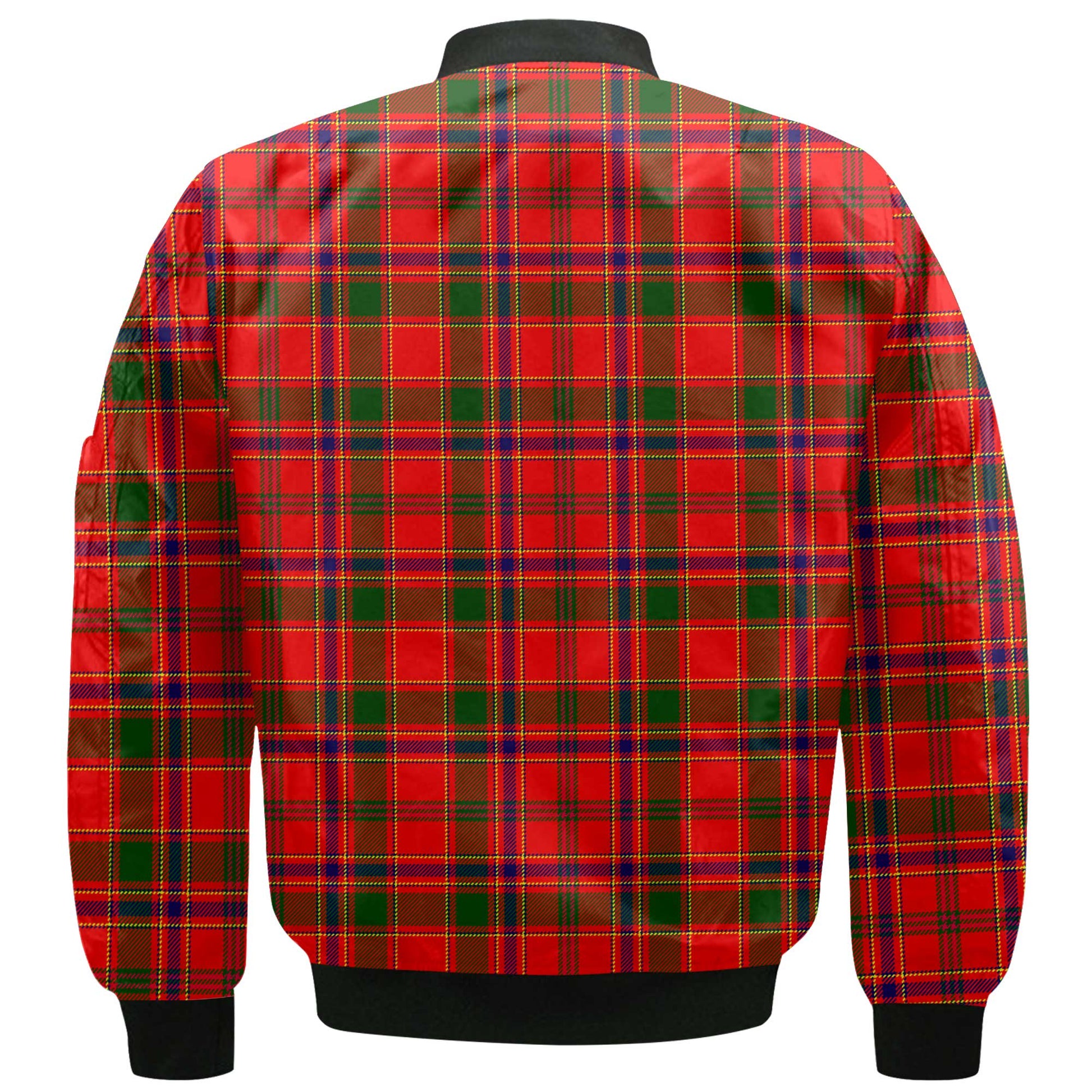 Clan Munro Tartan Men Bomber Jacket Crest And Plaid Basic Style