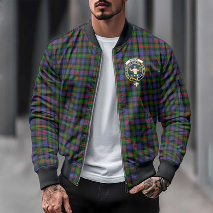 Clan Murray Tartan Men Bomber Jacket Crest And Plaid Basic Style