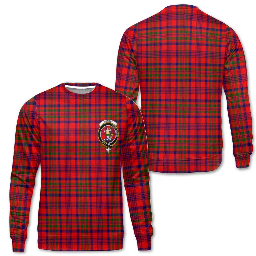 Clan Murray Of Atholl Tartan Men Sweatshirt Crest And Plaid Basic Style