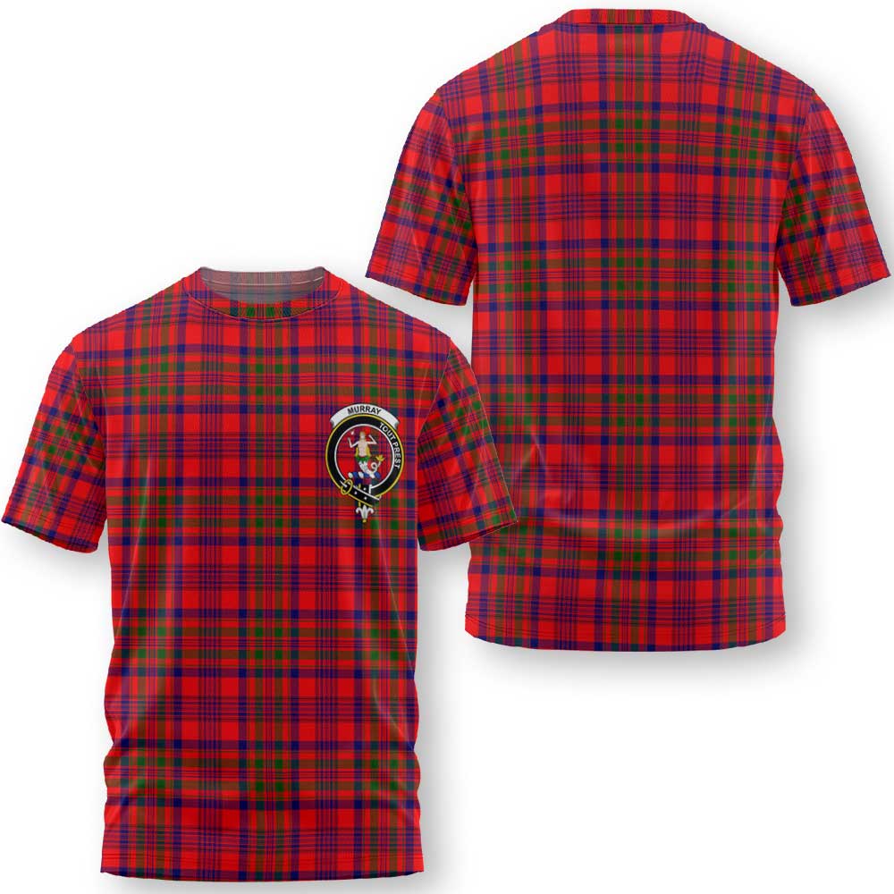 Clan Murray Of Atholl Tartan Men T Shirt Crest And Plaid Basic Style