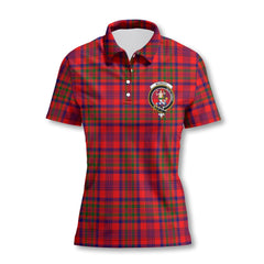 Clan Murray Of Atholl Tartan Women Polo Shirt Crest And Plaid Basic Style