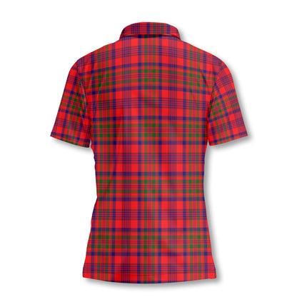 Clan Murray Of Atholl Tartan Women Polo Shirt Crest And Plaid Basic Style