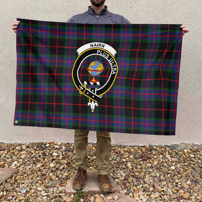 Clan Nairn Tartan Flag Crest And Plaid Basic Style