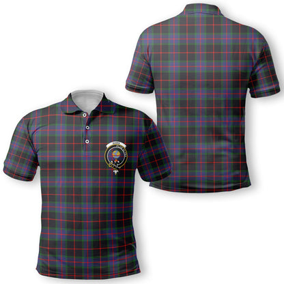 Clan Nairn Tartan Golf Men Polo Shirt Crest And Plaid Basic Style