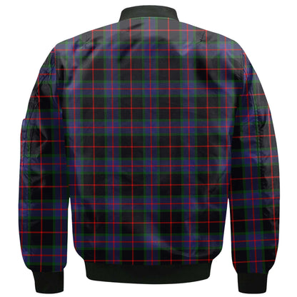 Clan Nairn Tartan Men Bomber Jacket Crest And Plaid Basic Style