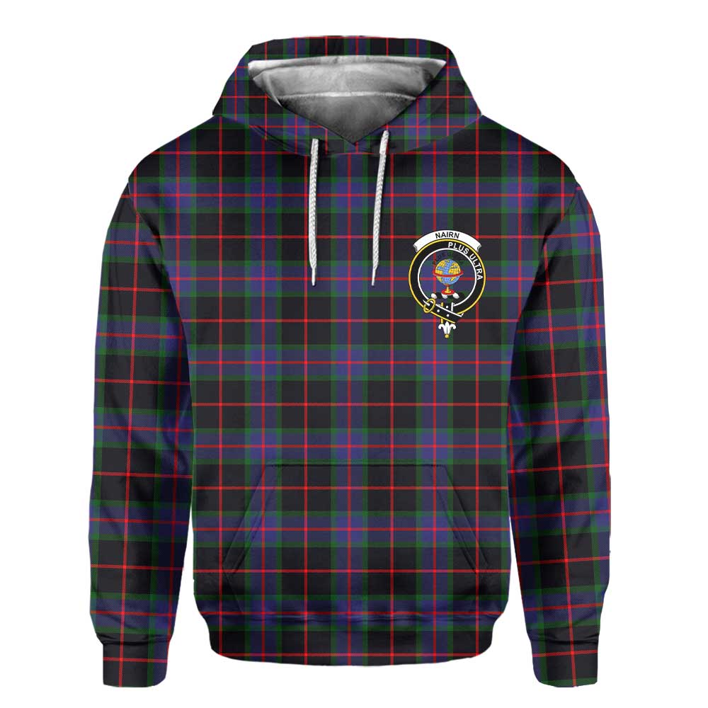 Clan Nairn Tartan Men Hoodie Crest And Plaid Basic Style