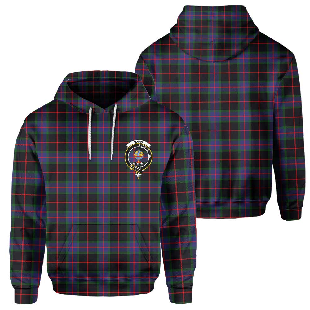 Clan Nairn Tartan Women Hoodie Crest And Plaid Basic Style