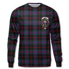 Clan Nairn Tartan Women Sweatshirt Crest And Plaid Basic Style