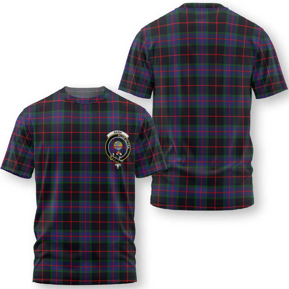 Clan Nairn Tartan Women T Shirt Crest And Plaid Basic Style