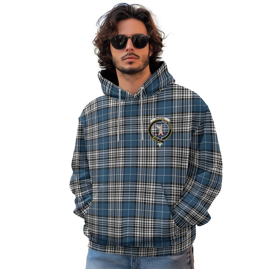 Clan Napier Tartan Men Hoodie Crest And Plaid Basic Style