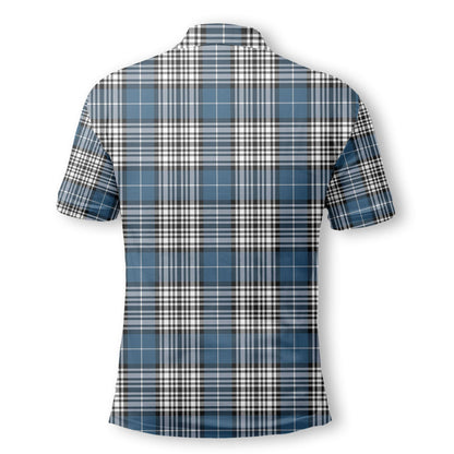 Clan Napier Tartan Men Polo Shirt Crest And Plaid Basic Style