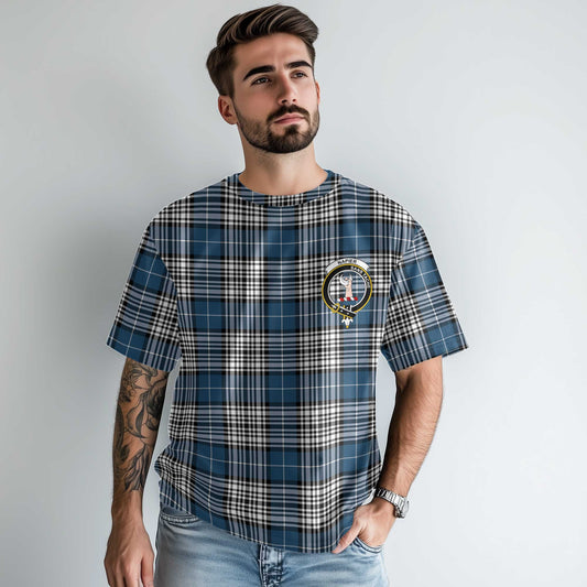 Clan Napier Tartan Men T Shirt Crest And Plaid Basic Style