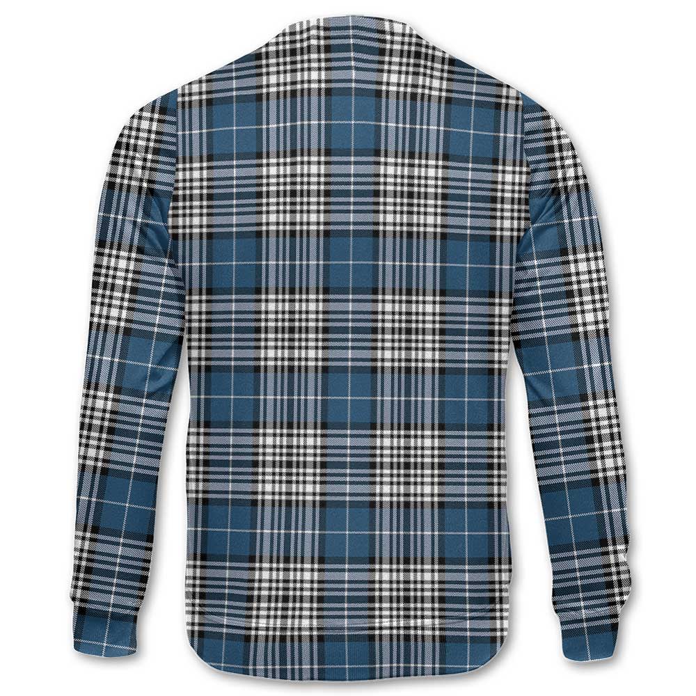 Clan Napier Tartan Women Sweatshirt Crest And Plaid Basic Style