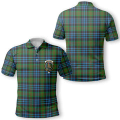 Clan Newlands Tartan Men Polo Shirt Crest And Plaid Basic Style