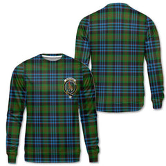 Clan Newlands Tartan Men Sweatshirt Crest And Plaid Basic Style
