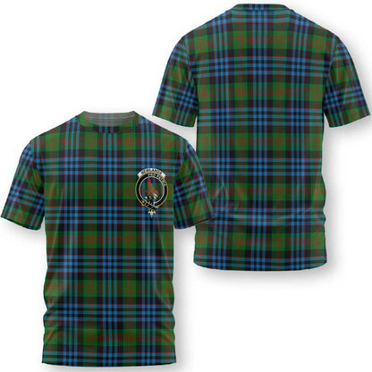 Clan Newlands Tartan Men T Shirt Crest And Plaid Basic Style