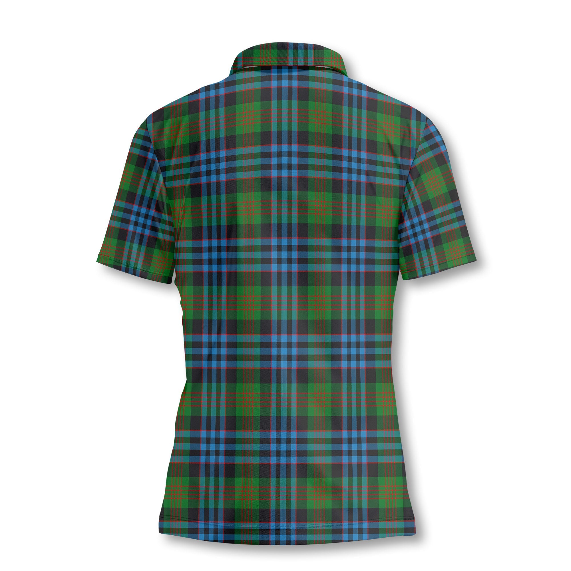Clan Newlands Tartan Women Polo Shirt Crest And Plaid Basic Style