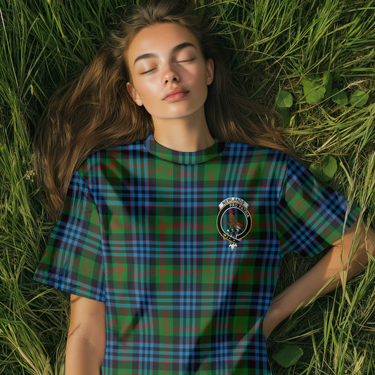 Clan Newlands Tartan Women T Shirt Crest And Plaid Basic Style