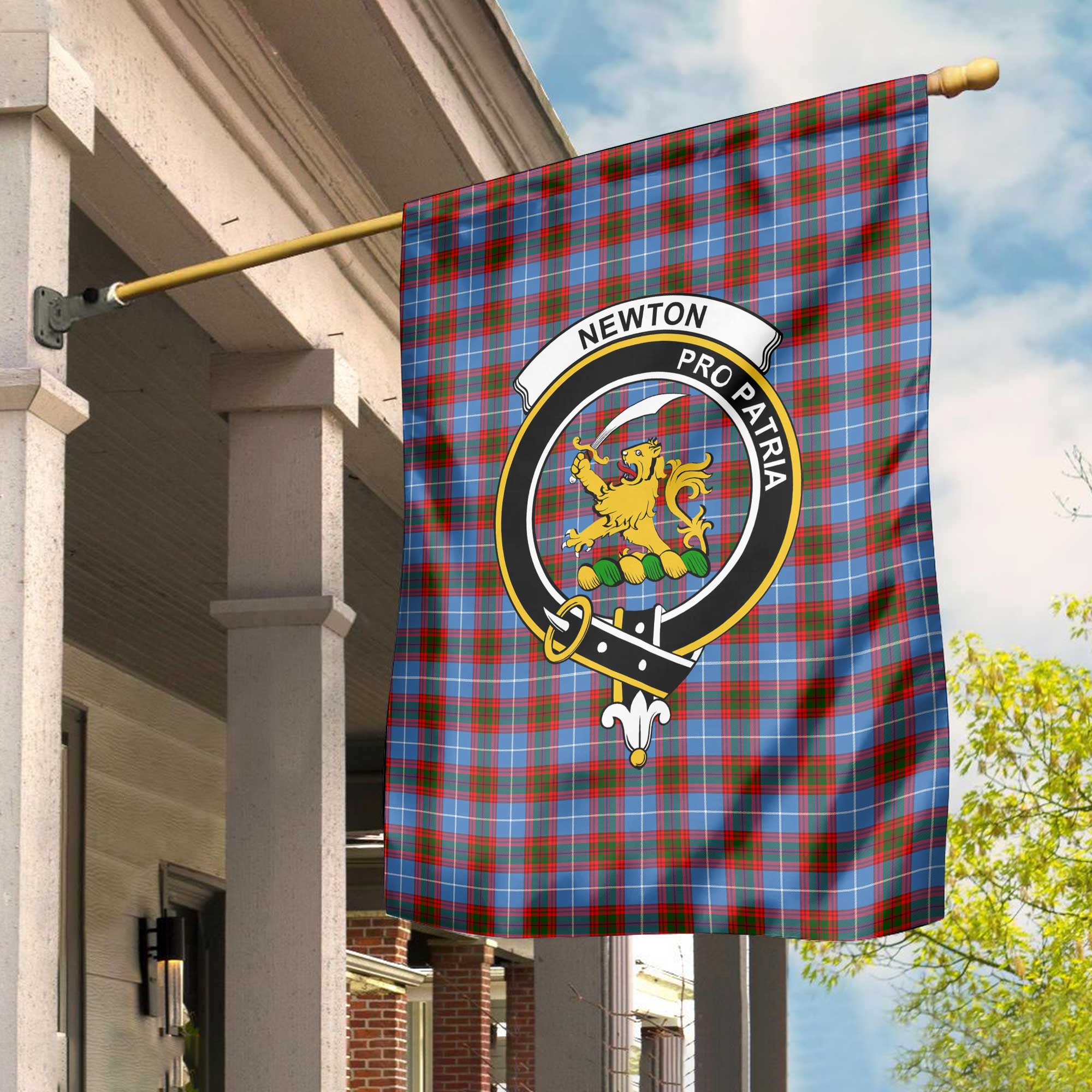 Clan Newton Tartan Garden Flag Crest And Plaid Basic Style