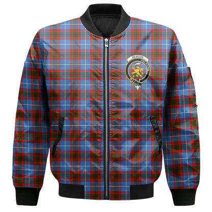 Clan Newton Tartan Men Bomber Jacket Crest And Plaid Basic Style