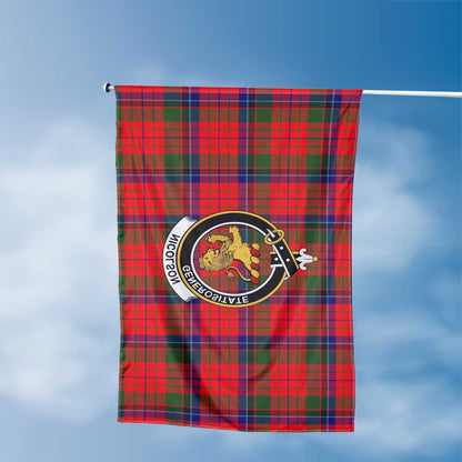 Clan Nicolson Tartan Flag Crest And Plaid Basic Style