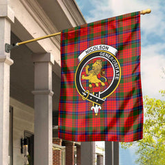 Clan Nicolson Tartan Garden Flag Crest And Plaid Basic Style