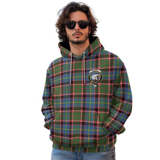 Clan Norvel Tartan Men Hoodie Crest And Plaid Basic Style