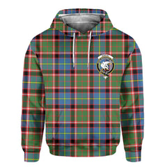 Clan Norvel Tartan Men Hoodie Crest And Plaid Basic Style