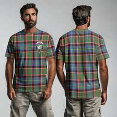 Clan Norvel Tartan Men T Shirt Crest And Plaid Basic Style